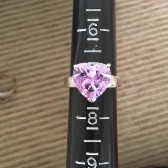 Purple Heart sterling silver ring - Picture 2 of 5